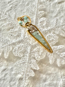 Cora Inverted Drop Gemstone Necklace
