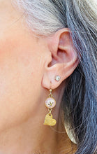 Floral Pink Drop Earrings