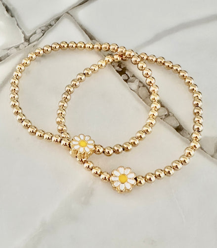 Daisy Gold-filled Beaded Bracelet