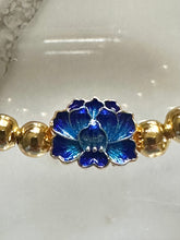 Blue Lotus Beaded Bracelet