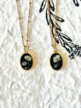 Floral Oval Gold Necklace