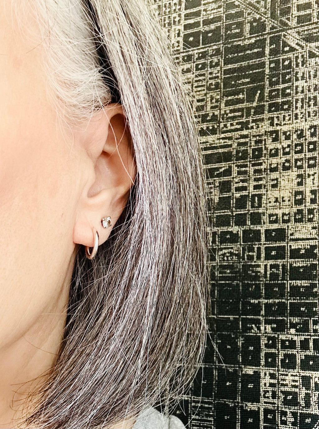 Sterling Silver Huggie Hoop Earrings
