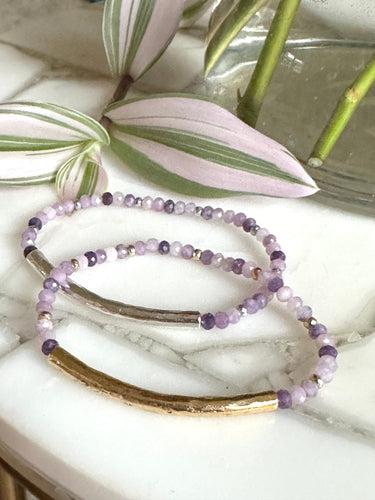 Lavender Lepidolite Bracelet