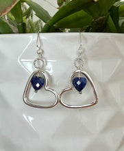 Heart in a Heart Dangle Earrings