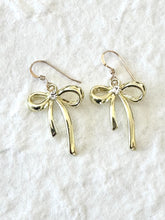 Rhinestone Bow Earrings