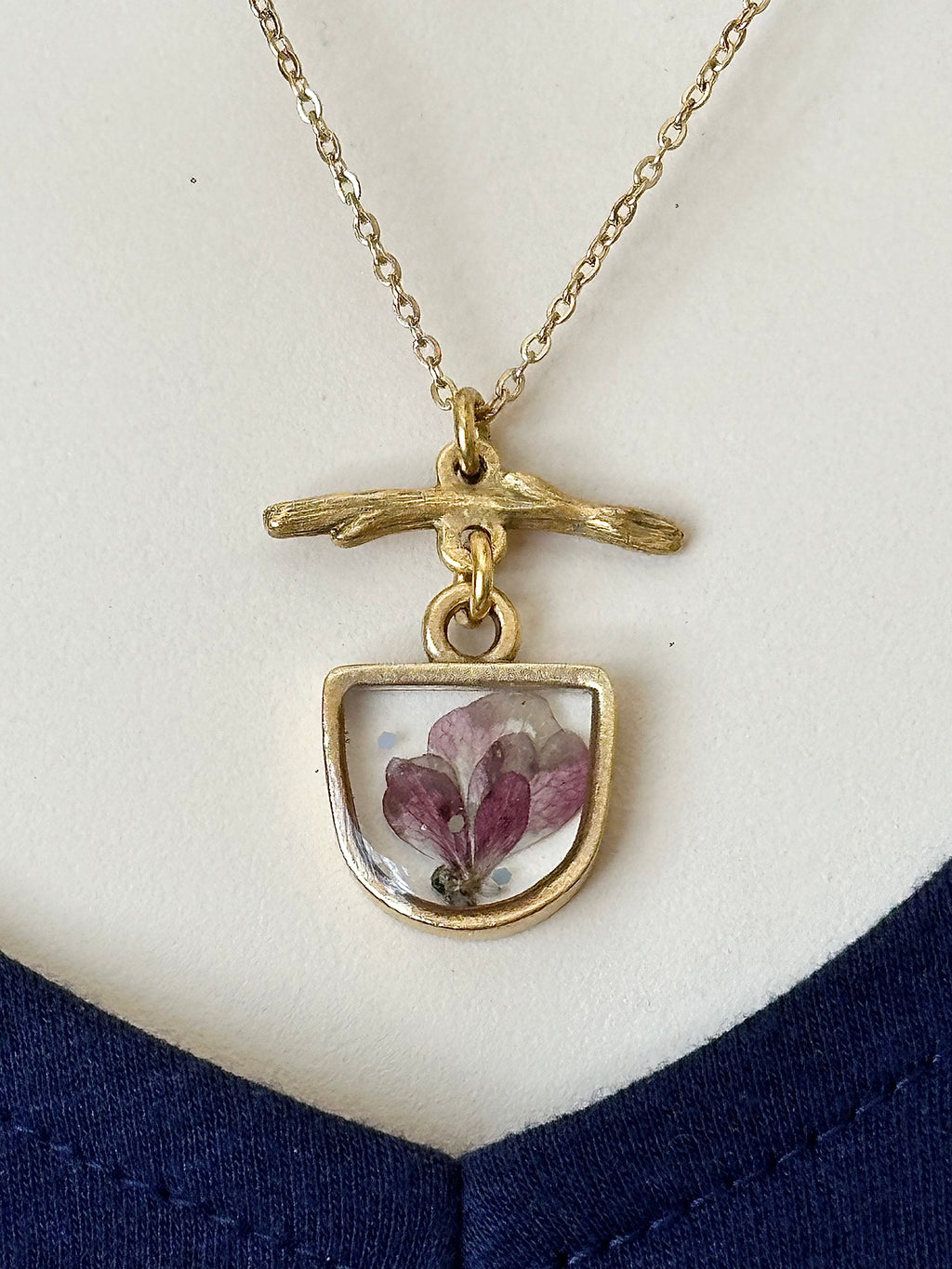 Floral Twig Necklace