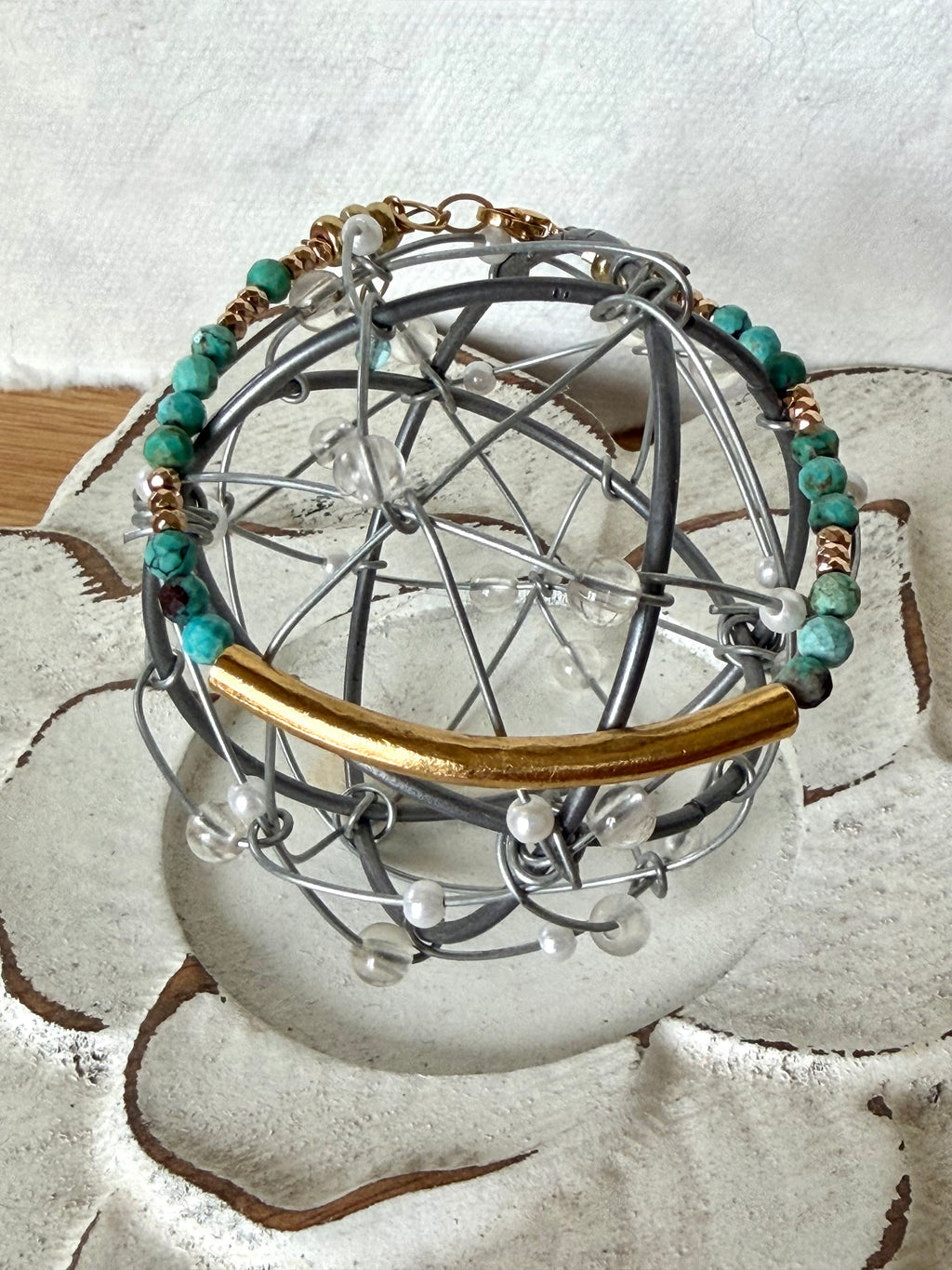 Hubei Turquoise Tube Bracelet