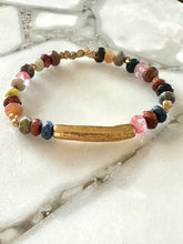 Autumn Gemstone Beaded Bracelet