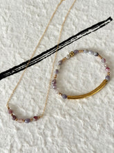 Pink & Purple Tourmaline Gold-filled Necklace
