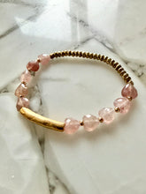 Heart Gemstone Stretch Bracelet