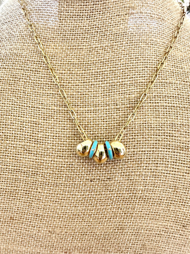 Chunky Teardrop Bead Necklace