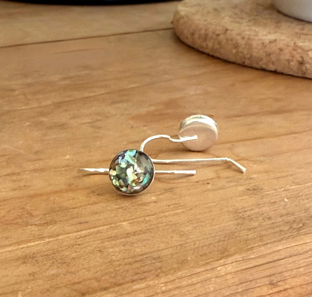 Mosaic Wire Drop Earrings