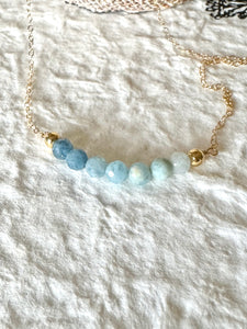 Aquamarine Ombré Necklace