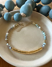 Larimar Tube Bracelet