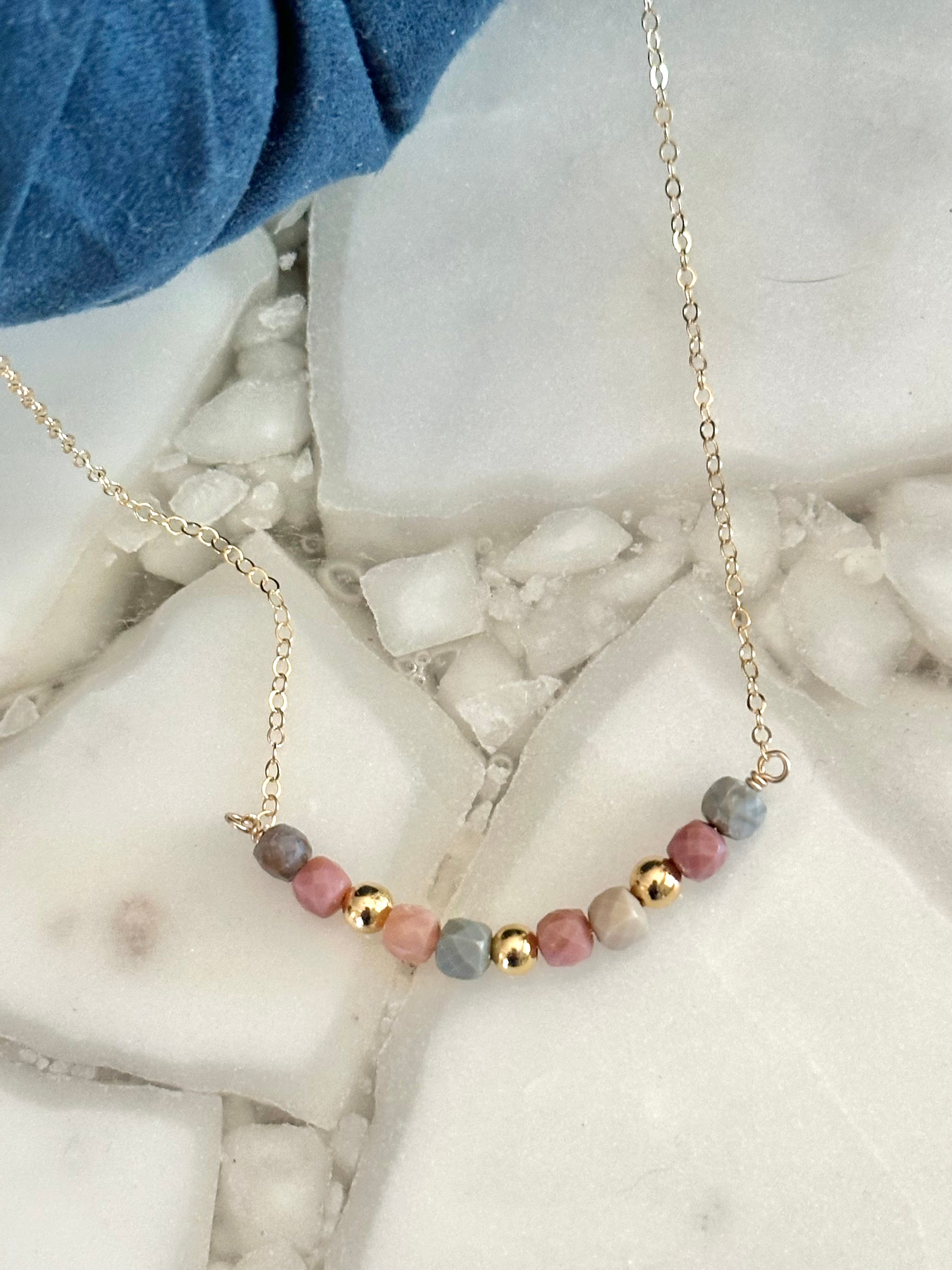 Alashan Mongolian Faceted Cube Necklace – AdoreJules Designs