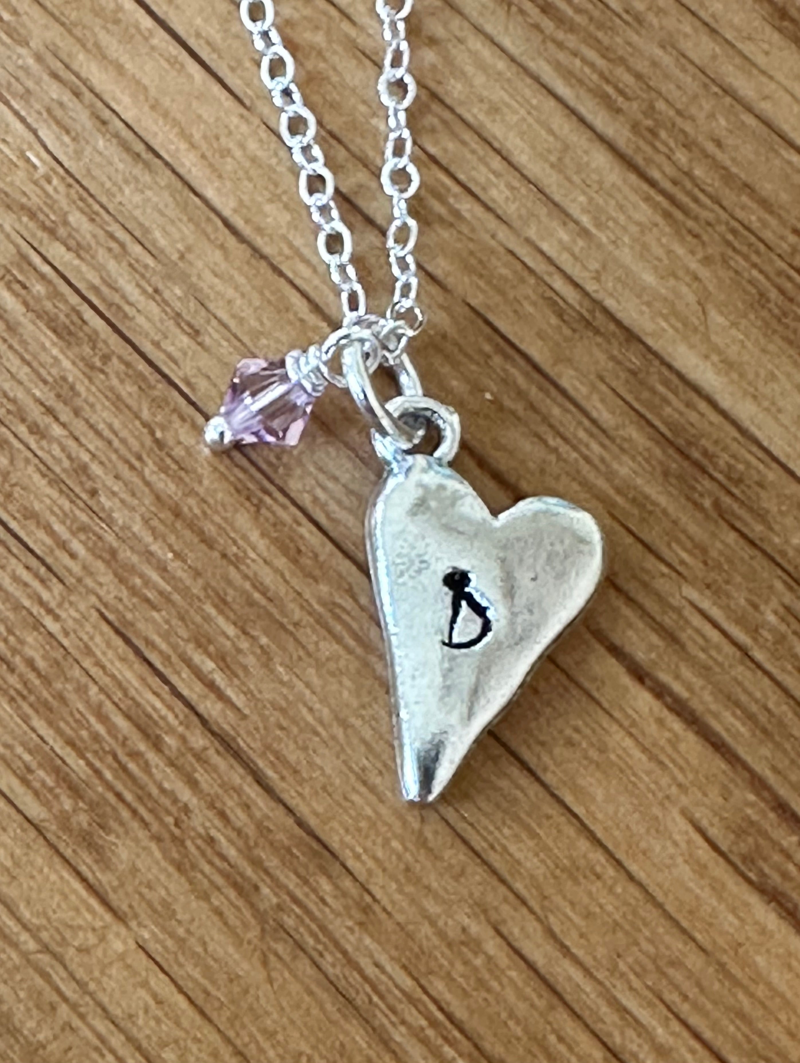 Jenna Heart Gold Necklace