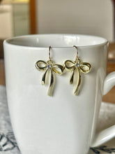 Rhinestone Bow Earrings