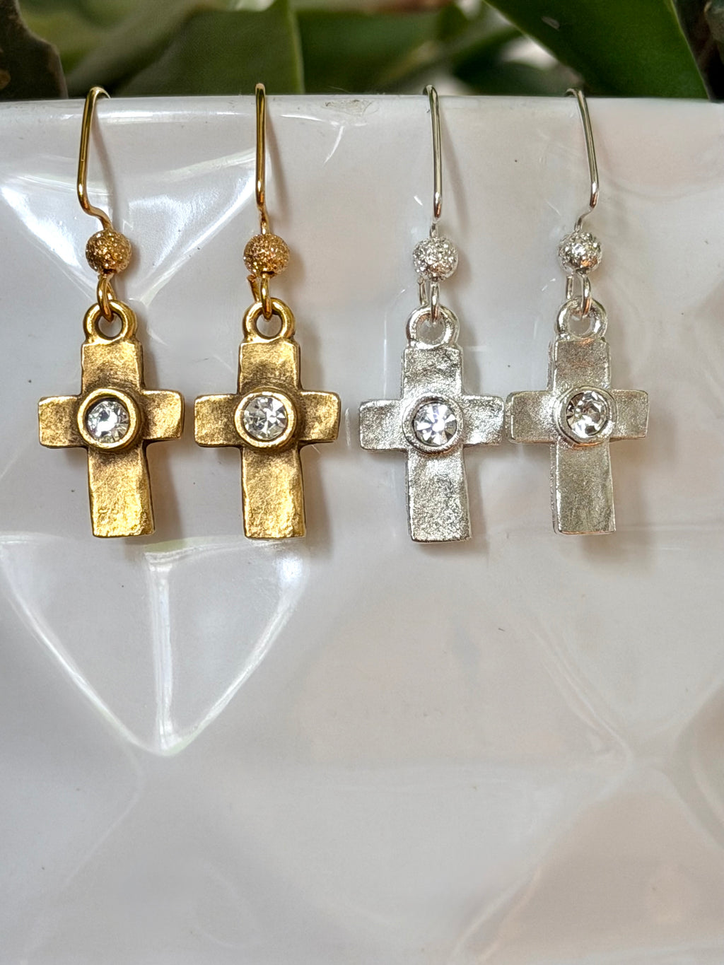 Artisan Cross Earrings