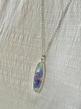 Floral Long Oval Necklace