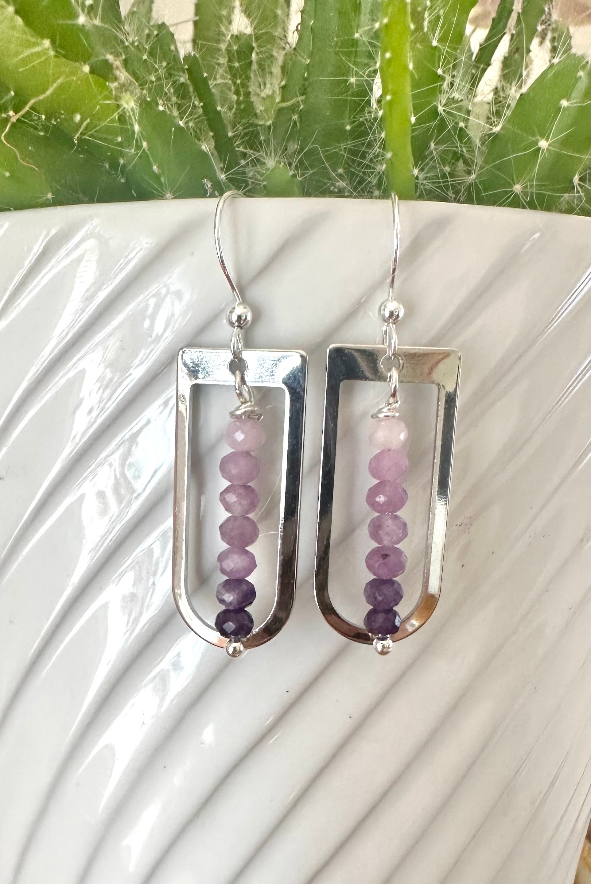 Lilac Ombre Earrings