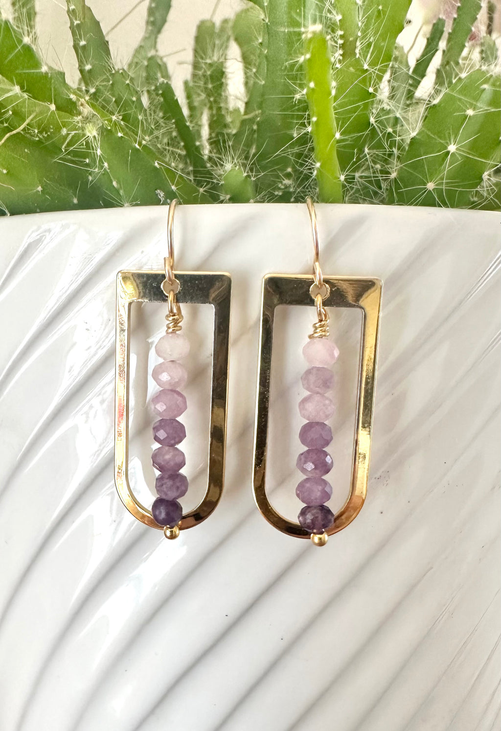 Lilac Ombre Earrings