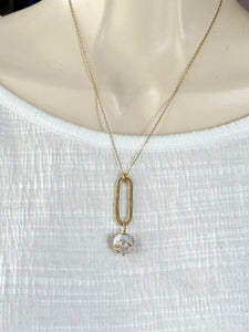Zoey Marbled Shell Necklace