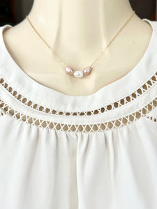 Tri-Color Pearl Choker Necklace
