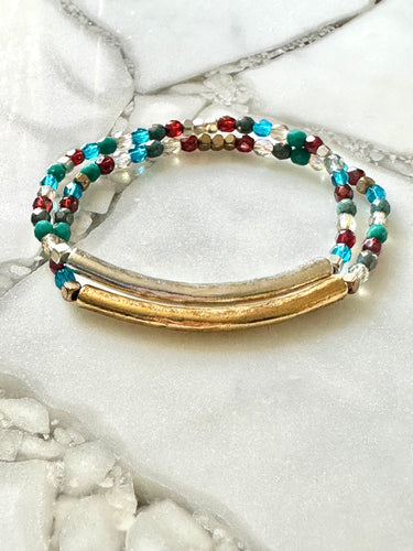 Boho Tube Beaded Bracelet