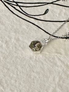 Petite Hexagon Gemstone Necklace