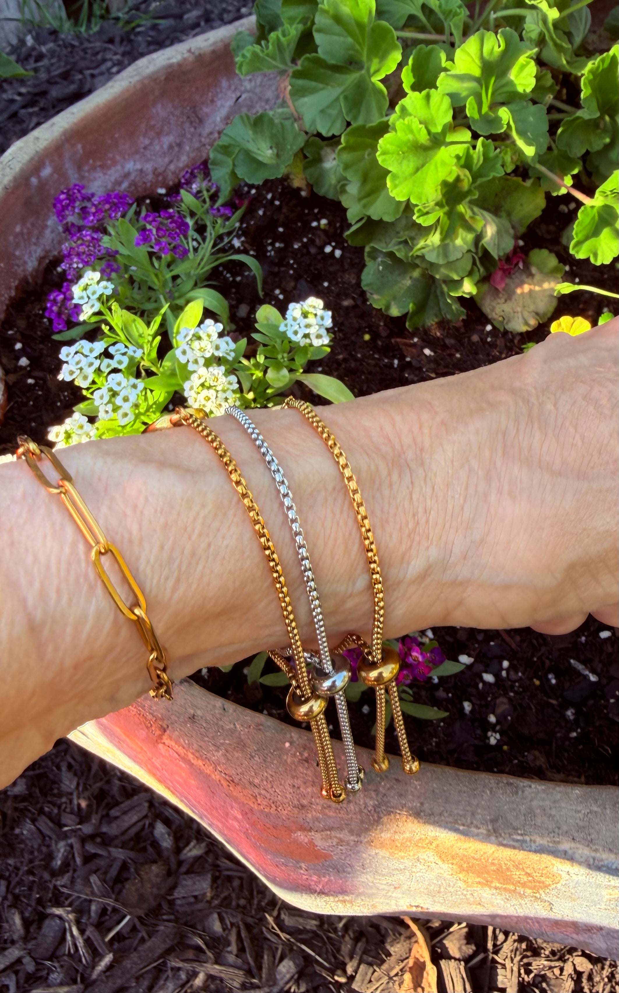 Floral Link Bracelet