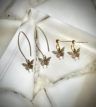 Pave Butterfly Earrings