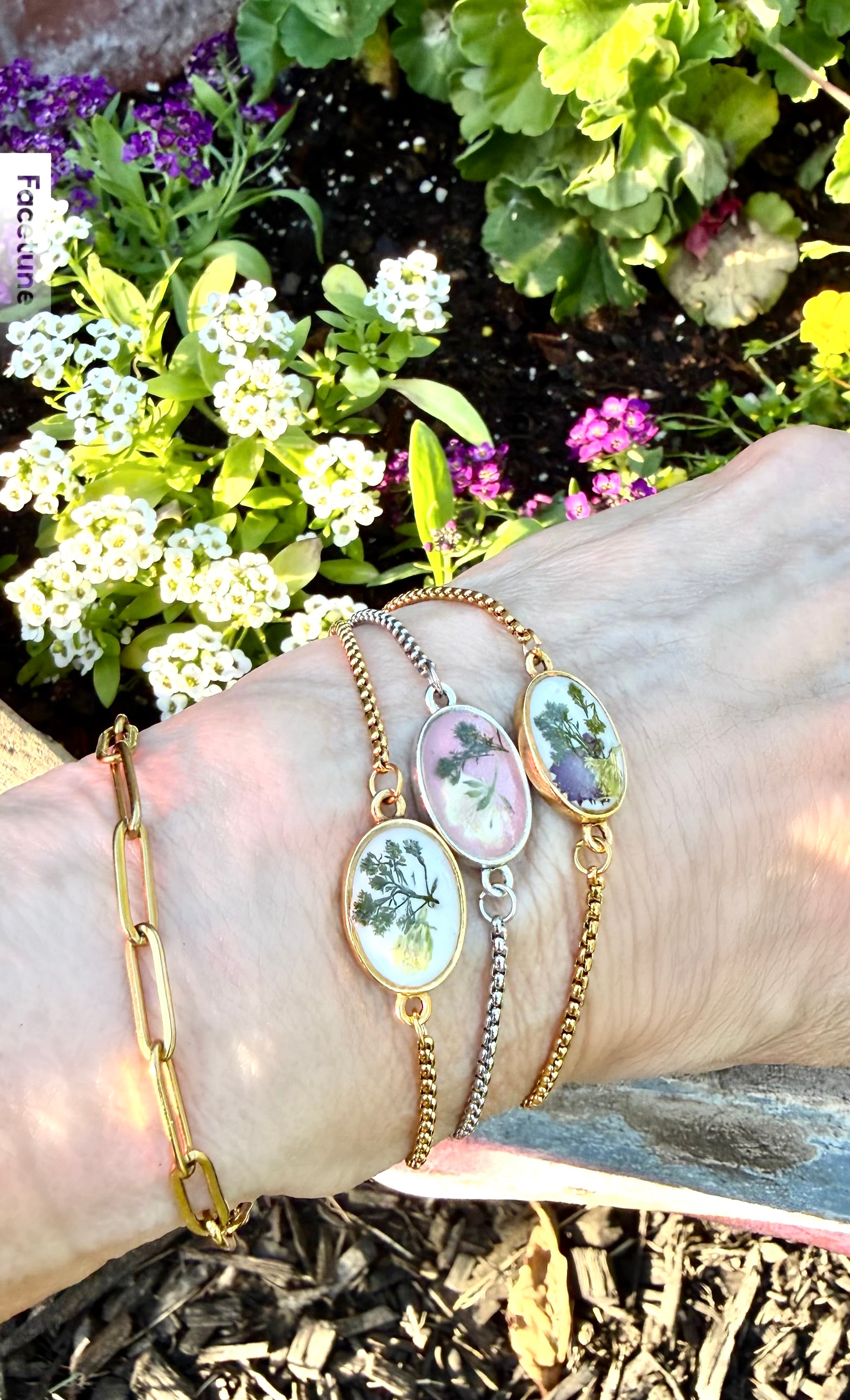 Floral Link Bracelet