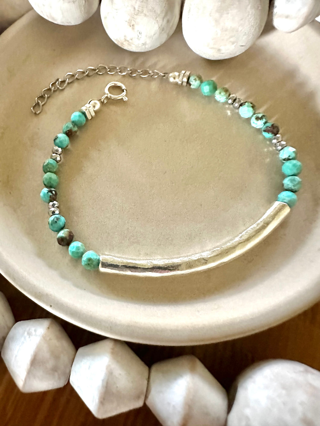 Hubei Turquoise Tube Bracelet