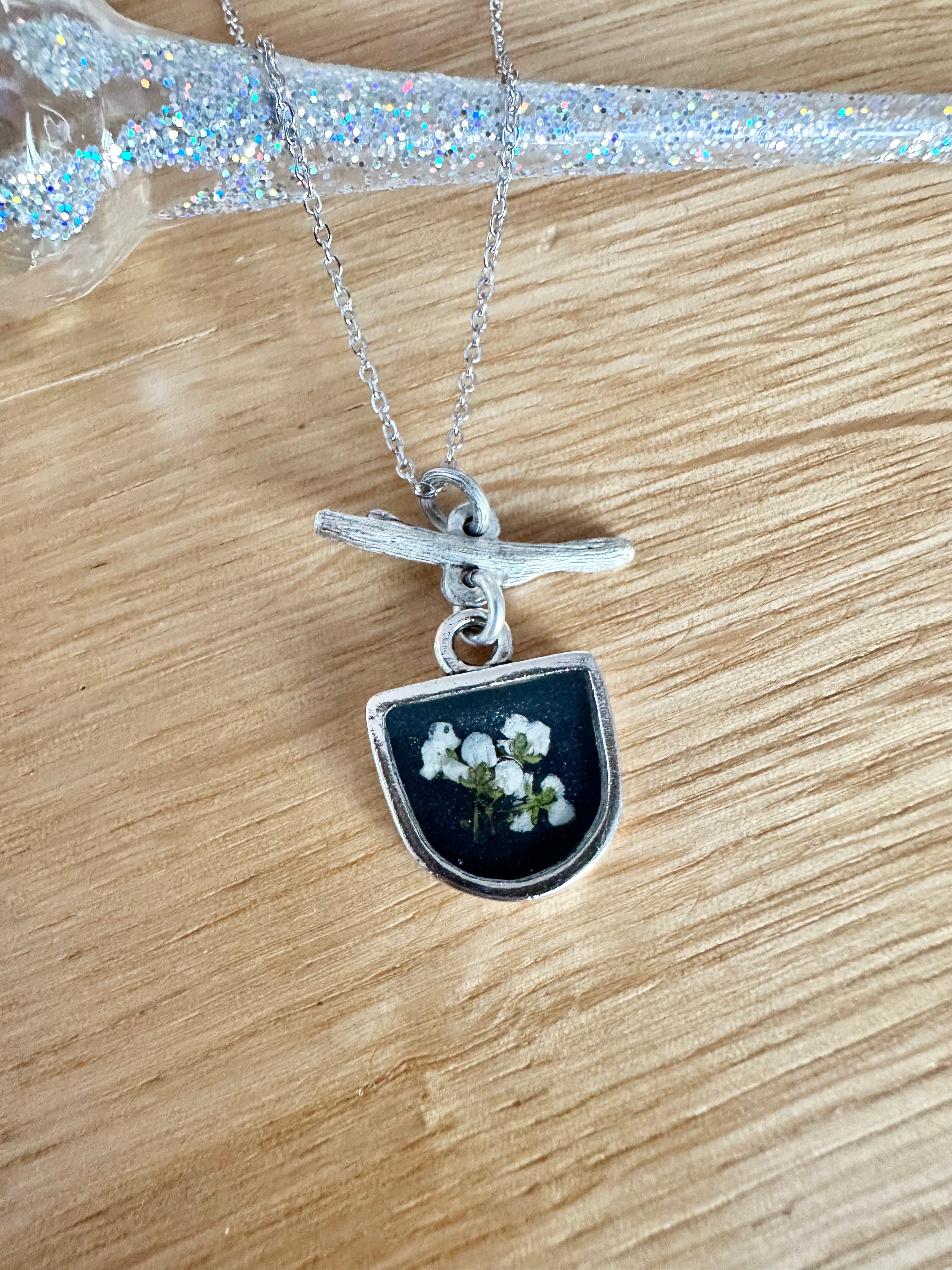 Floral Twig Necklace