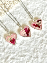 Heart Rose Petal Necklace