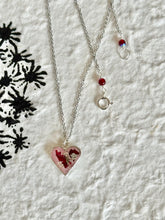 Heart Rose Petal Necklace