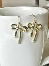 Rhinestone Bow Earrings