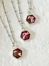Floral Hexagon Necklace