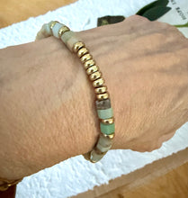 Black & Gold Amazonite Bracelet