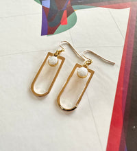 Long D Shape Earrings