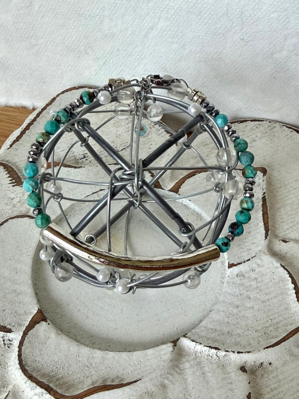 Hubei Turquoise Tube Bracelet
