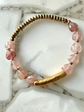 Heart Gemstone Stretch Bracelet