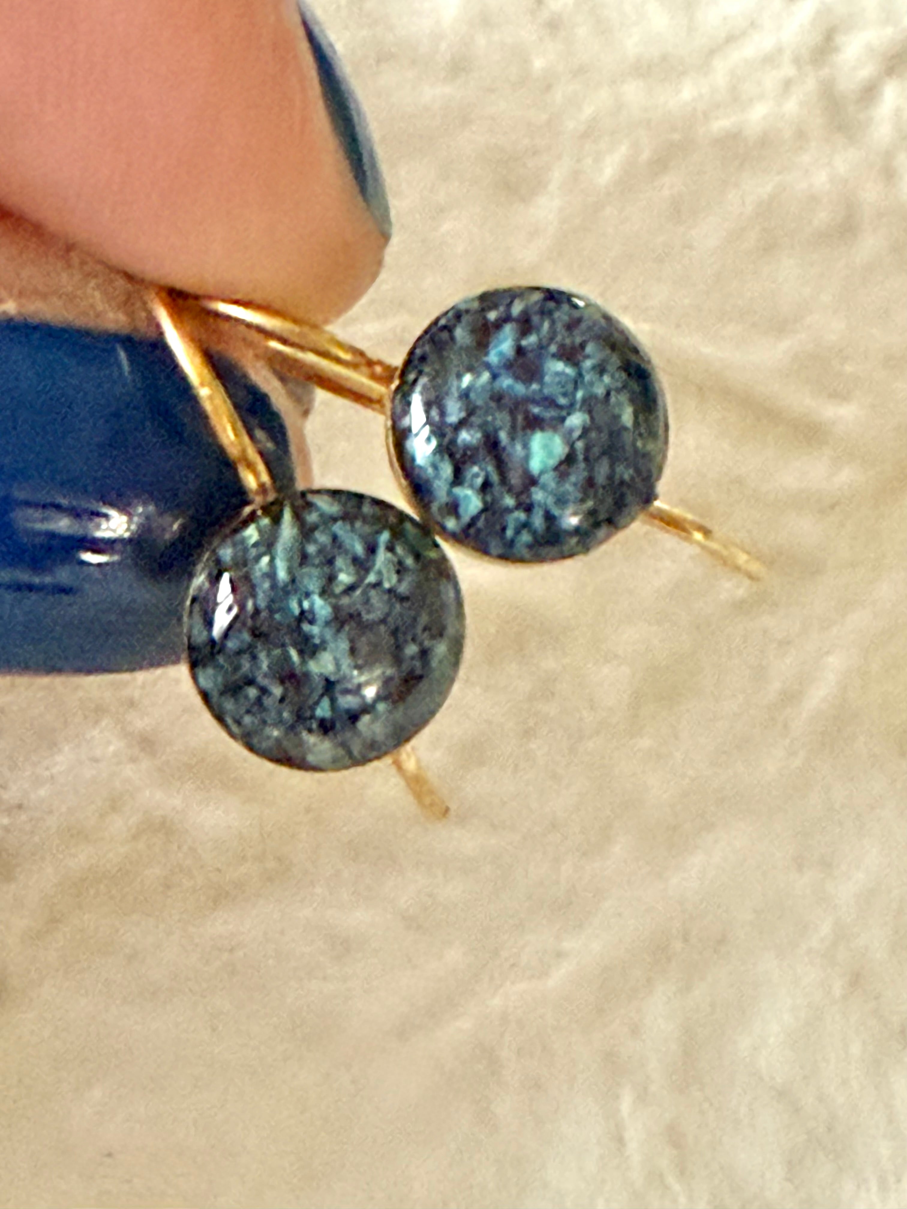 Mosaic Wire Drop Earrings