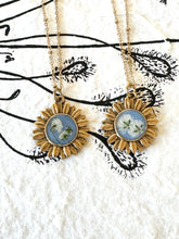 Floral Aster Pendant Necklace