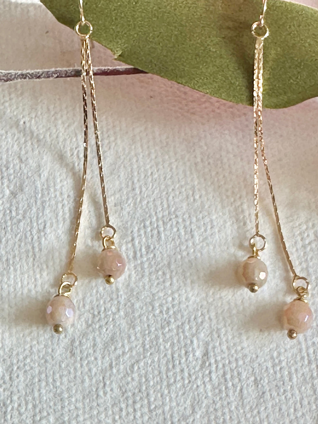 Tassel Gemstone Dangle Earrings