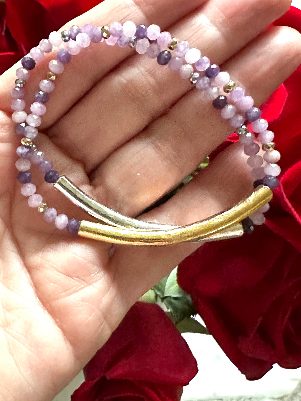 Lavender Lepidolite Bracelet