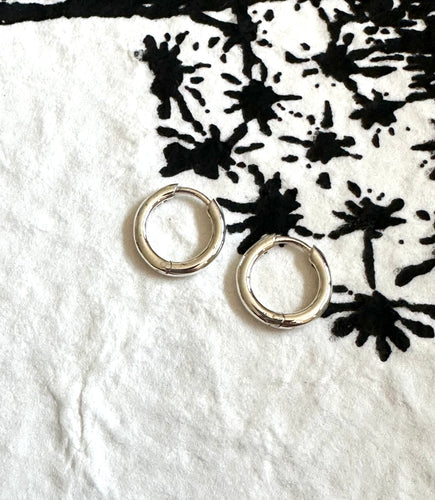 Sterling Silver Huggie Hoop Earrings