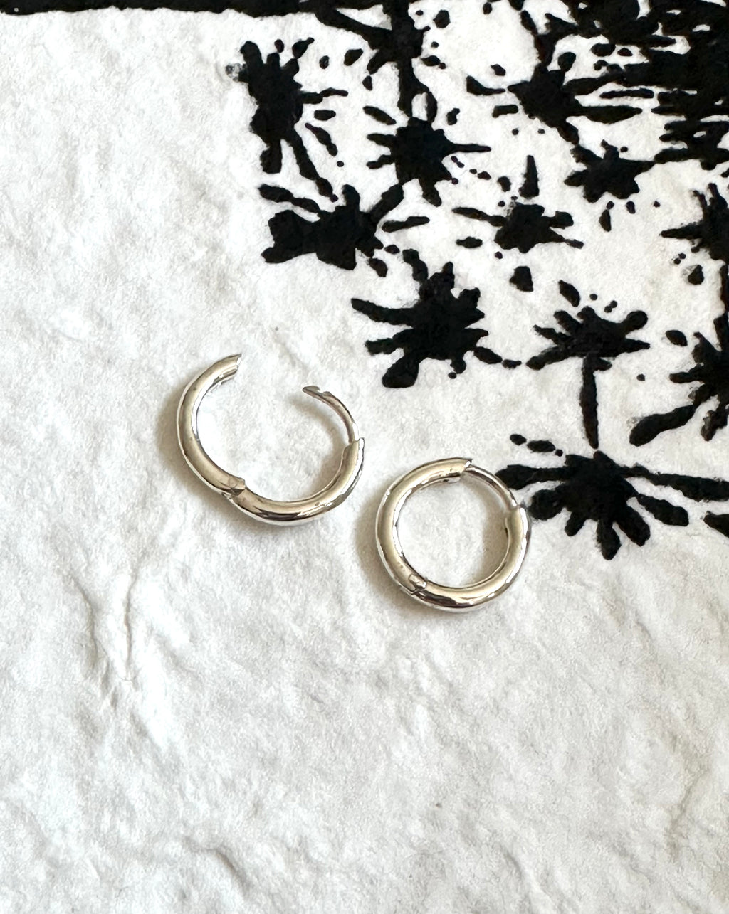 Sterling Silver Huggie Hoop Earrings