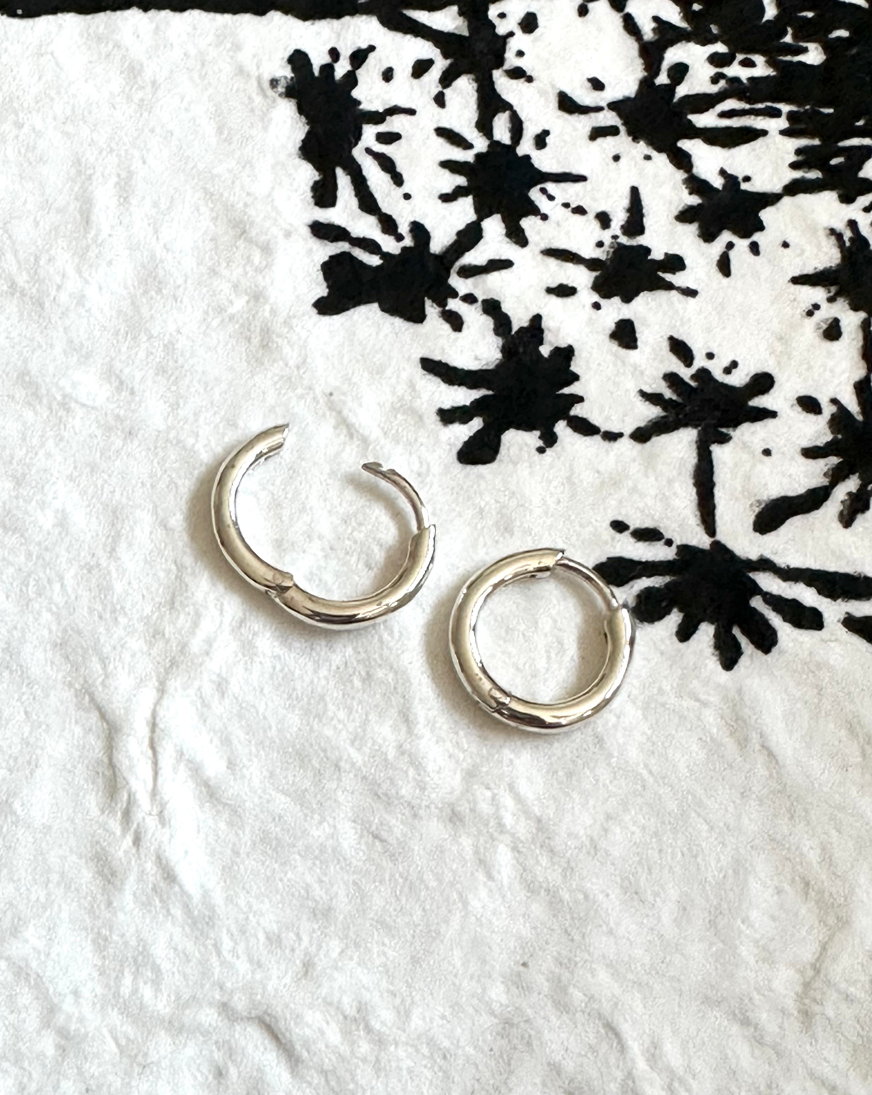 Sterling Silver Huggie Hoop Earrings