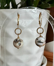 Zoey Marbled Shell Leverback Earrings